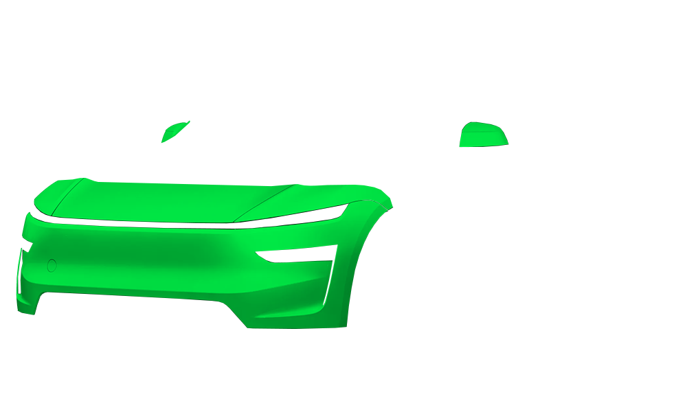 Tesla Model Y with Partial Front coverage